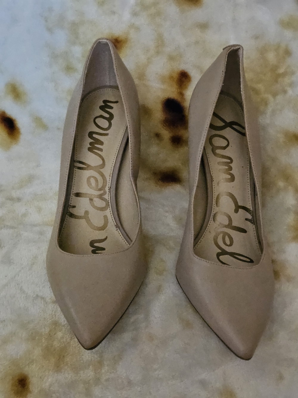 Sam Edelman Nude Pointed Toe Pumps